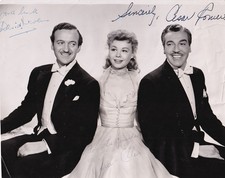 DAVID NIVEN, CESAR ROMERO & VERA-ELLEN - RARE vintage photo signed by ALL THREE
