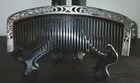 ANTIQUE JAPANESE HAIR COMB SILVER OPEN WORK KUSHI KANZASHI — photo 1