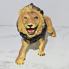 11" Large Ankyo Hand Painted African Safari Realistic Lion Toy Figure Ex Cond
