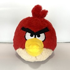Angry Birds 5" Red Bird Plush Stuffed Animal Toy No Sound Commonwealth 2010