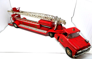 Camion Benne Tonka Vintage En Tôle – Ancien, échelle 1:2, Rouge – Occasion