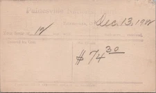 1902 Painesville National Bank Receipt Postcard to Perry Ohio $74.30 Credit