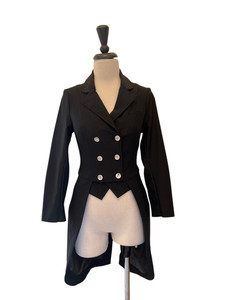 Noel Asmar Women's Dressage Shadbelly Equestrian Tailcoat Jacket Black XXS