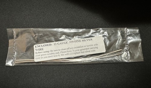 12 Gauge - Two 6" rods | .999 Fine Silver Wire | Make your own Colloidal Silver