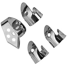 4 Pcs Guitar Thumb Picks Metal Plektrum Fingerpicks Gitarre