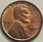 1952-D Lincoln Wheat Cent AU Brown Nice Luster BN154