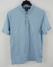 Hugo Boss Phillipson 222 Men's XL Slim Light Blue Mercerized Cotton Polo Shirt