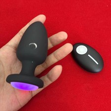 LED Anal Butt Plug Dildo Vibrator Prostata Massager Anal Sexspielzeug F&uuml;r M&auml;nner