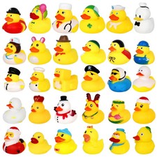 Yellow Rubber Duck Bath Toy Squeeze Sound Floating Water Swimming Nursery