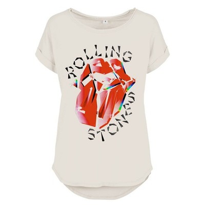 The Rolling Stones T-Shirt Damen Hackney Diamonds Prism Tongue weiß