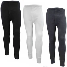 Mens Thermal Long Johns Bottoms Underwear Lined Leggings Under Wear Pants Soft