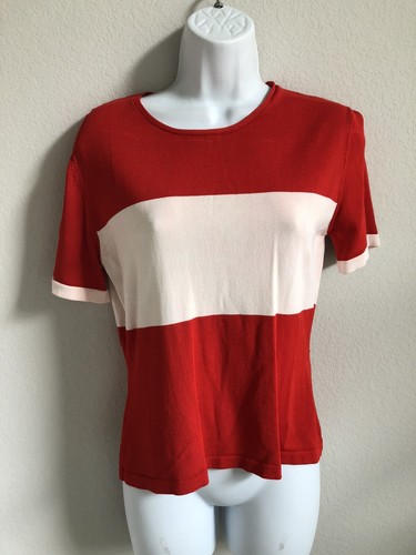 EUC Oscar de la Renta Short Sleeve Red 