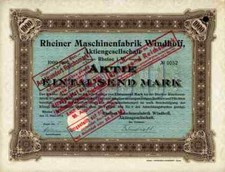 Rheiner Maschinenfabrik Windhoff AG 1914 Rheine Georgsmarienh&uuml;tte Hamburg 1000 M