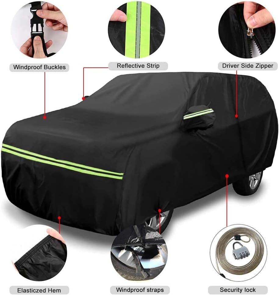 For Hyundai Santa FE Car Cover 6-Layer Outdoor Sun Snow