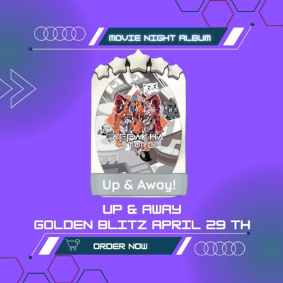 UP & AWAY - Golden Blitz Mogo Sticker - 5   FAST DELIVERY  