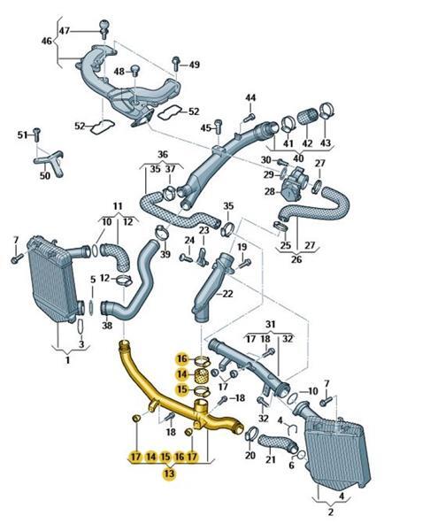 LLS-GERMANY Ladeluftschlauch Für VW Touareg 3.0 TDI - Kompatibel Mit OEM 7L0145737