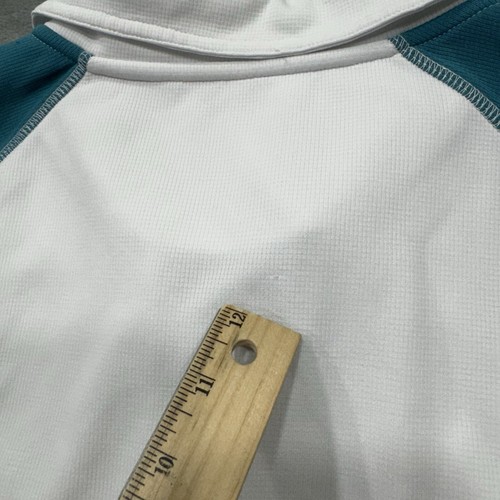 Gander Mountain Shirt Mens 2XL White Blue Long Sleeve Polo Vented Outdoor Fish - Picture 12 of 16