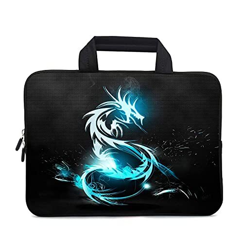 Laptop Sleeve 11.6 12.1 inch Protective Chromebook Case Pouch Notebook Dragon - Afbeelding 2 van 7
