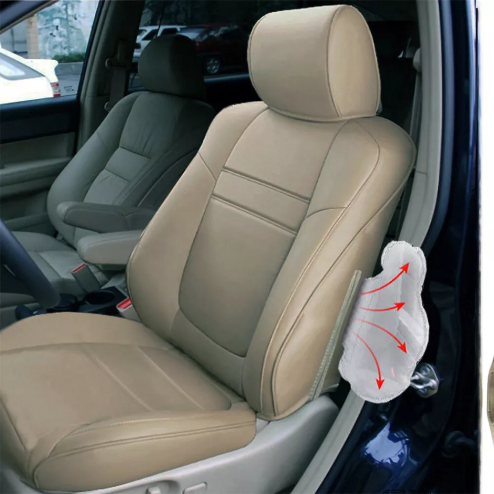 CUSTOM FIT LEATHER FRONT SEAT COVER for Honda CR V 2007 2008 2009