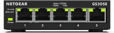 Image of NETGEAR 5 Port Gigabit Ethernet Managed Network Switch (GS305E) - Desktop or Wa