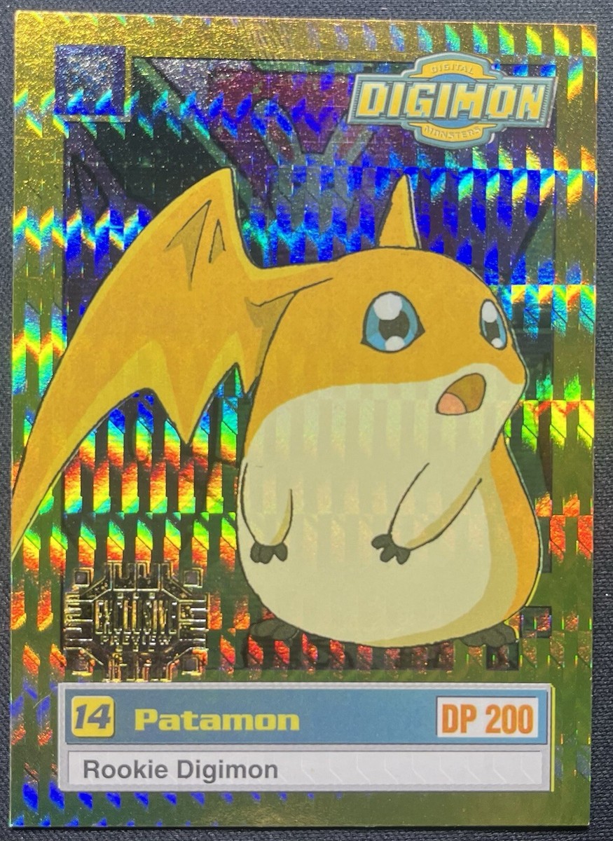 Patamon #16 of 34 | Exclusive Preview Holo Foil | Digimon 1999