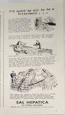 1940 Sal Hepatica laxative Vintage Ad Id spent my all to be bridesmaid