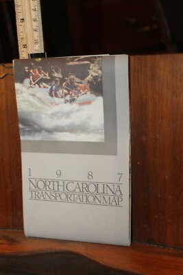 Vintage Travel Brochure 1987 North Carolina Transportation Map