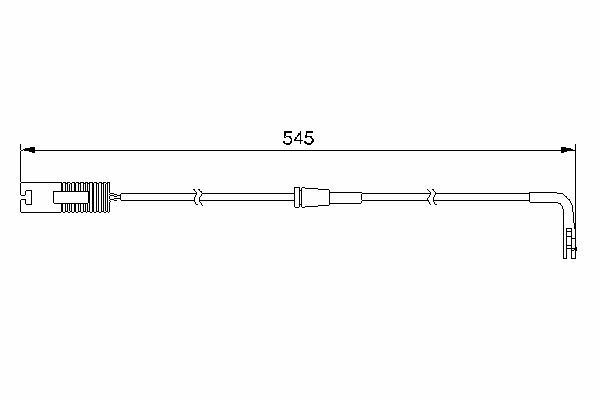 Warnkontakt Bremsbelagverschleiß Bosch 1987474940-image