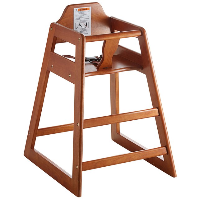 Restaurant Children High Chair with Walnut Wood Finish eBay