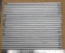 25 pieces 2011-T3 Aluminum Round bar stock 3/8" .375 , 11" RND rod - cutoffs