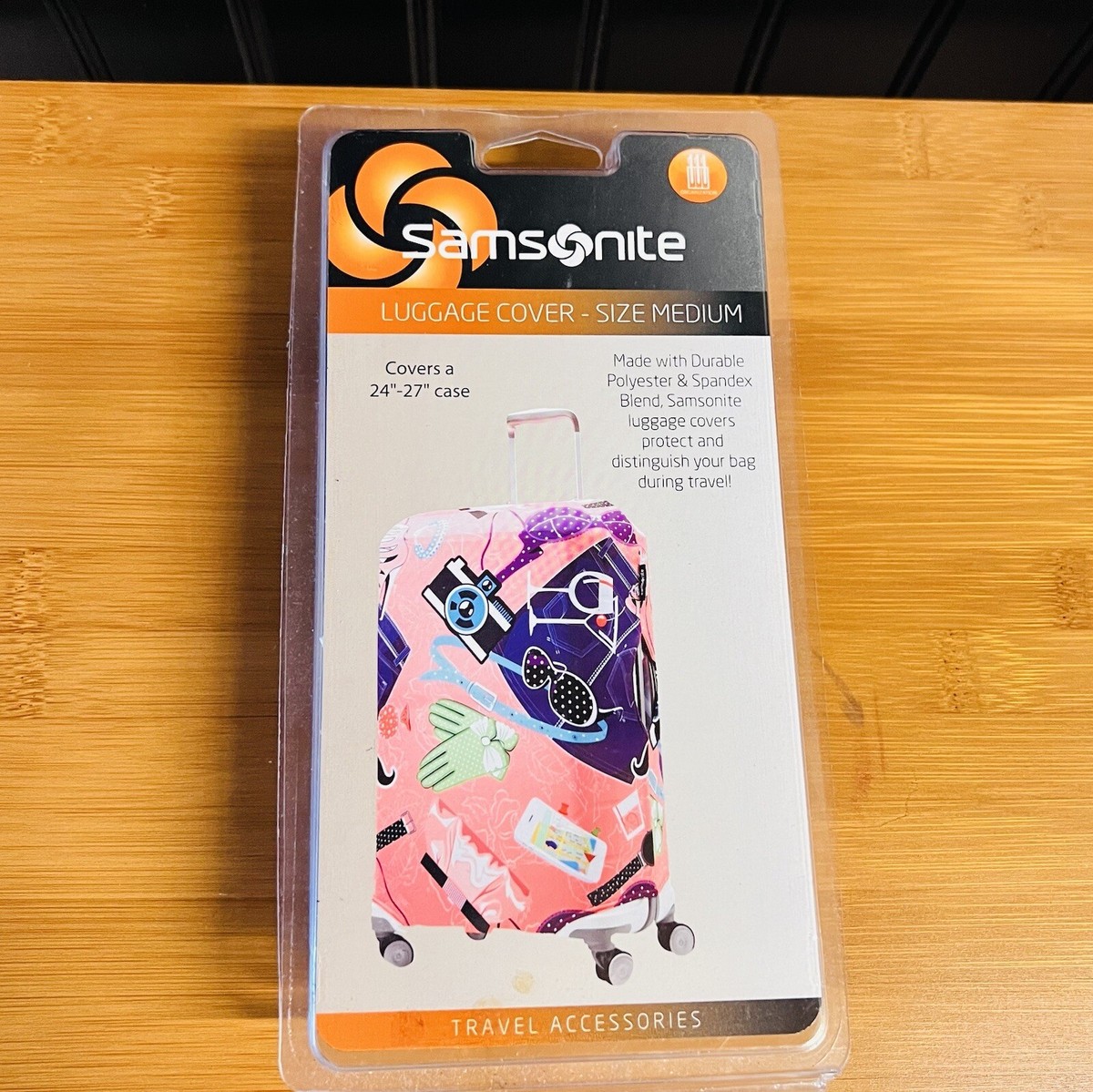 Samsonite Tourist Vacation Medium Luggage Cover Pop Art Camera