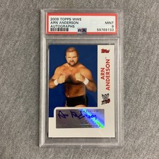 2009 Topps WWE Arn Anderson Autographs PSA 9