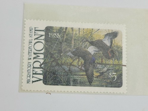 1988 Vermont Duck Stamp Print and Stamp Jim Killen Black Ducks Limited Ed Signed - Picture 7 of 9