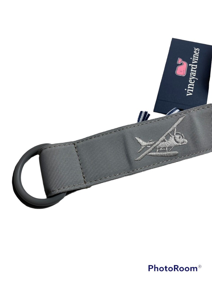 Vineyard Vines Men’s Sea Plane Icon Performance Belt.Gray.Sz.XL.MSRP$68 ...