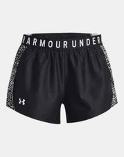 Under Armour Women's UA Play Up 3.0 Running Shorts Black 1369865-002 NWT