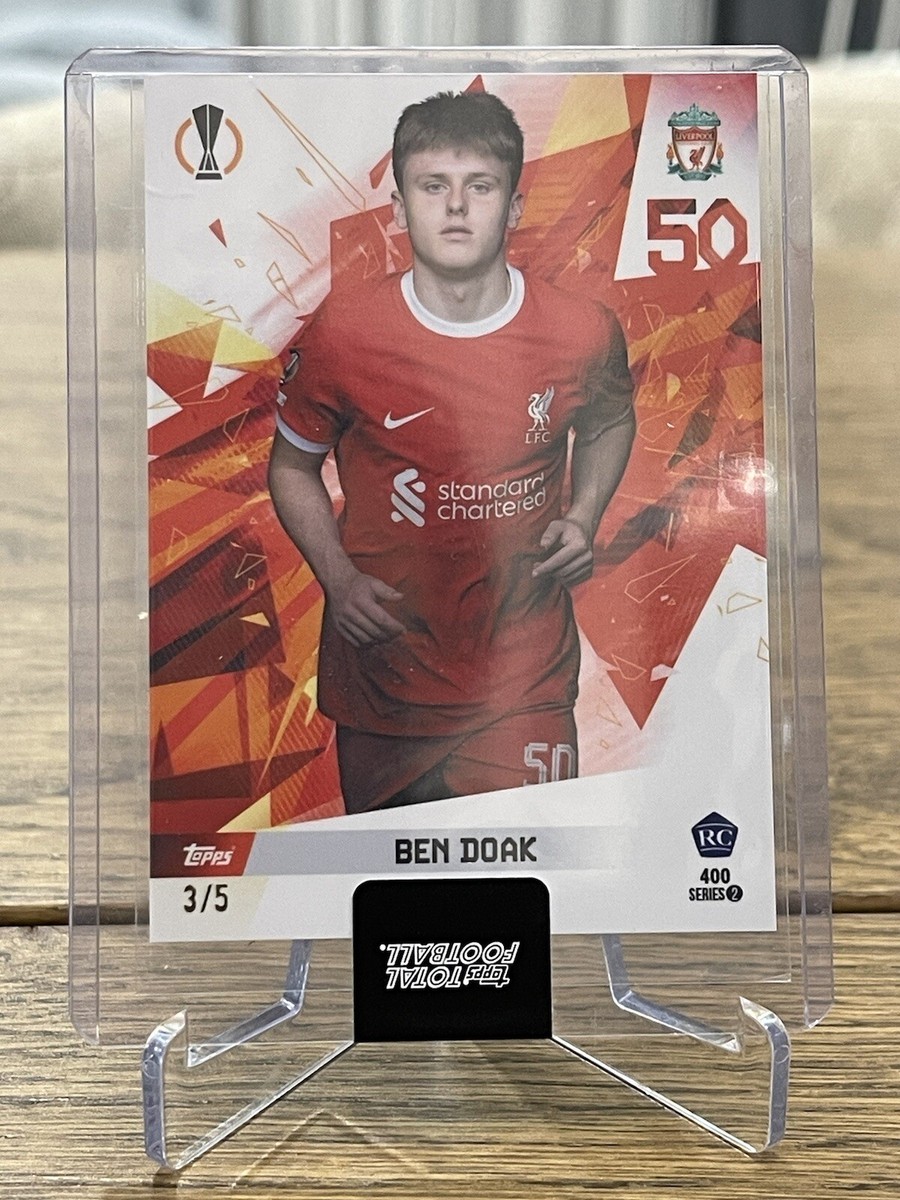 2023-24 Topps Total Football Ben Doak Red 3/5 Rookie RC SSP 