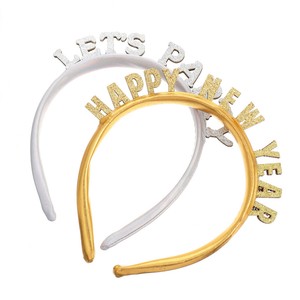 2Pcs Happy New Year 2021 Hairbands Festival Head Bands Hair Accessories  eBay