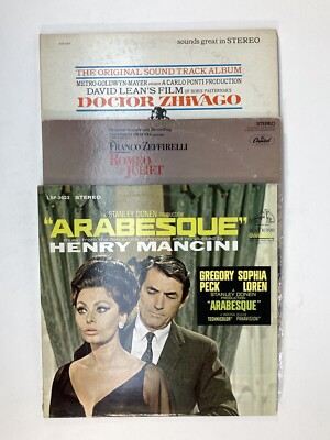 ARABESQUE, ZHIVAGO, ROMEO JULIET 33 LOT OF 3 -VG GOOD S1E6ST, LSP3623, ST2993