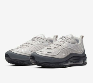 Nike Air Max 98 Men S Shoe Size 10 5 White Vast Grey Dark Grey 111 Ebay