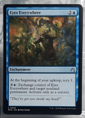 Magic Playset - 4x Eyes Everywhere - Uc/Verzauberung - Ravnica Remastered -EN/NM