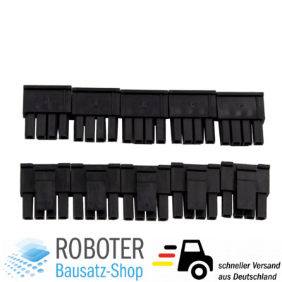 10 Stück MicroFit 3.0 Buchsengehäuse Connector 4 Pin 43645-0400