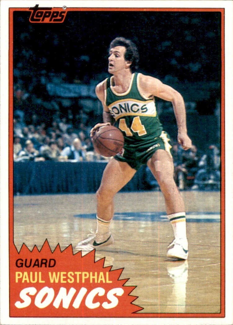 1981-82 Topps Basketball Paul Westphal (D) Seattle SuperSonics - Main Image