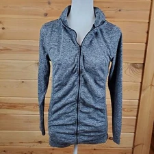 JoJo Maman Bebe Active Black and White Full Zip Jacket Size Medium