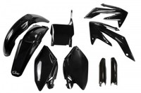 Kunststoff Verkleidung Kit Honda CRF 250 R 2004 - 2005 Schwarz Ufo Plast Full