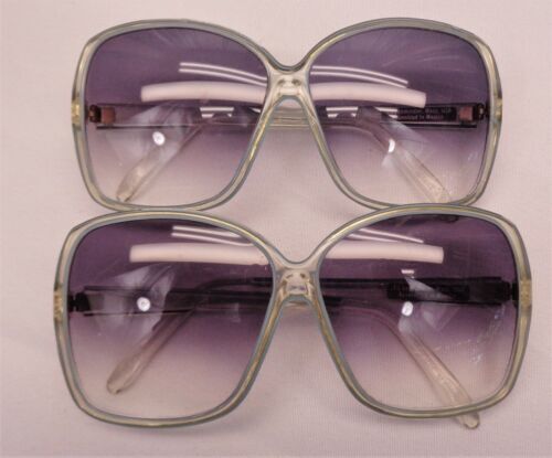 Vintage Foster Grant 1722 Sunglasses Green Lens Gold Clear Floral Deadstock 60s Vintage Foster Grant 1722 Sunglasses Green Lens Gold Clear  main image 3