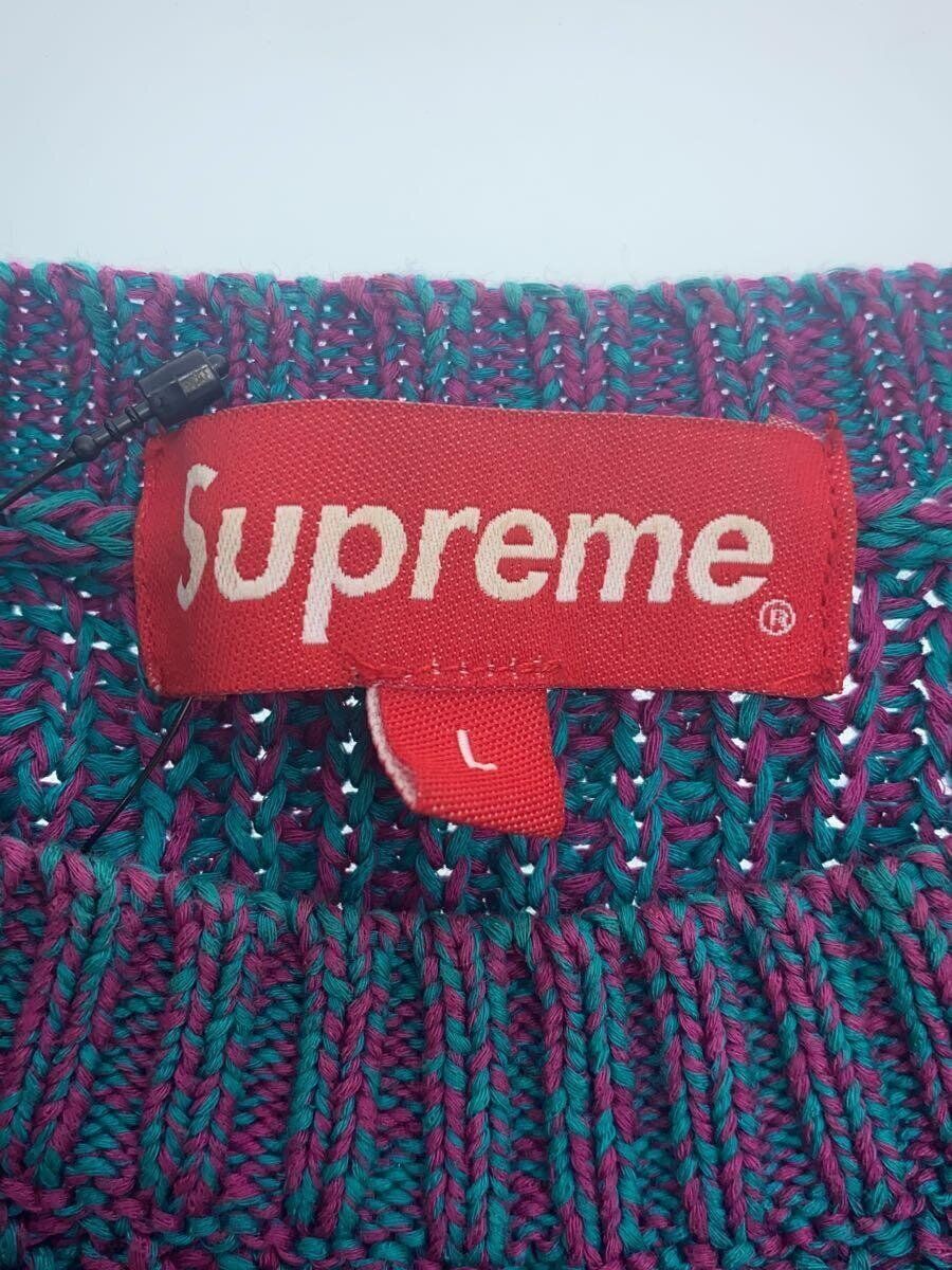 Supreme Knit Sweater Small Box Logo Melange Rib L Cotton Supreme Knit Sweater Small Box Logo Melange Rib L Cotton