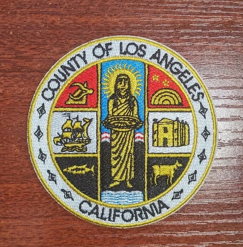 YOKEBOM Los Angeles California License Plate Iron-On Patch – 2.75" Golden State Badge For Hats, Bags, DIY