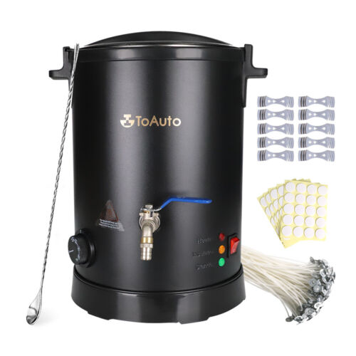 TOAUTO Commercial 8L Wax Melter Stainless Steel Melting Pot for Candle Making US - Afbeelding 1 van 15