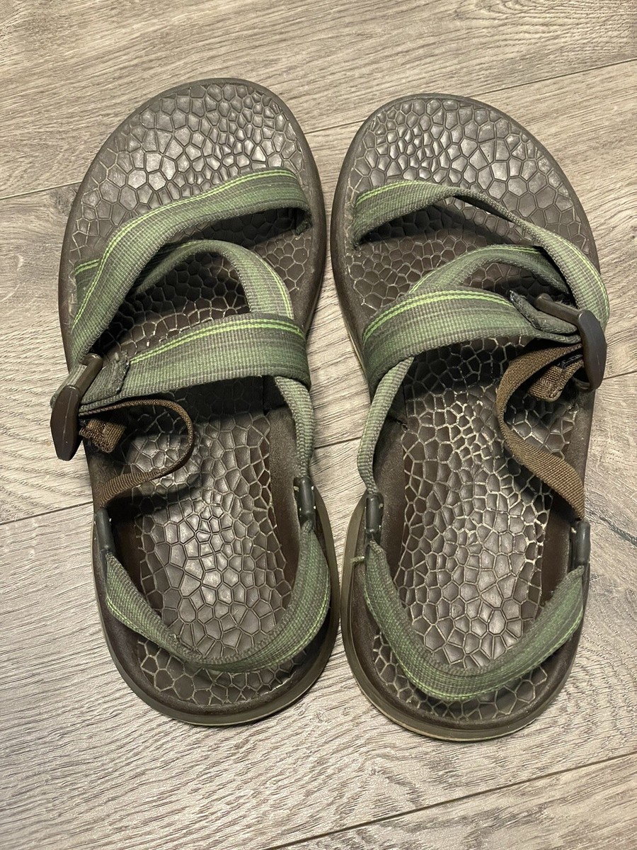 Chaco Sandals Green/Brown Nylon Vibram Mens Size US 14  display picture 3
