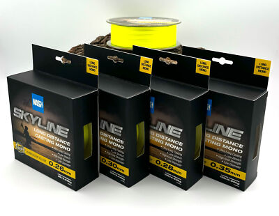 Nash Skyline Casting Mono UV Yellow Karpfenschnur 1000m Carpline Gelb SALE
